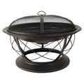 Ghp Group 30 in. Palmetto Fire Pit with Cooking Grid DGLOFW717RC